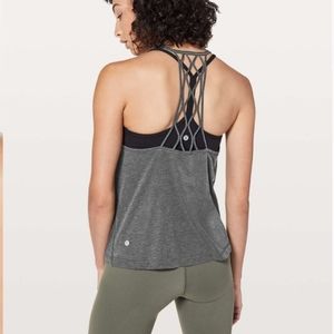 Lululemon Love Knot Tank Heathered Black
